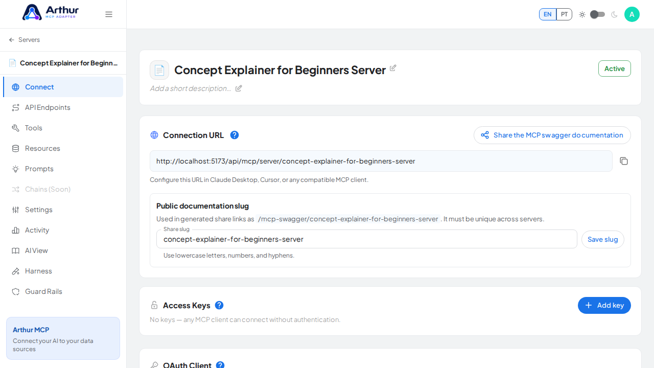 Create the blank MCP server