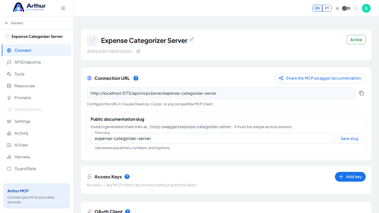 Create the blank MCP server