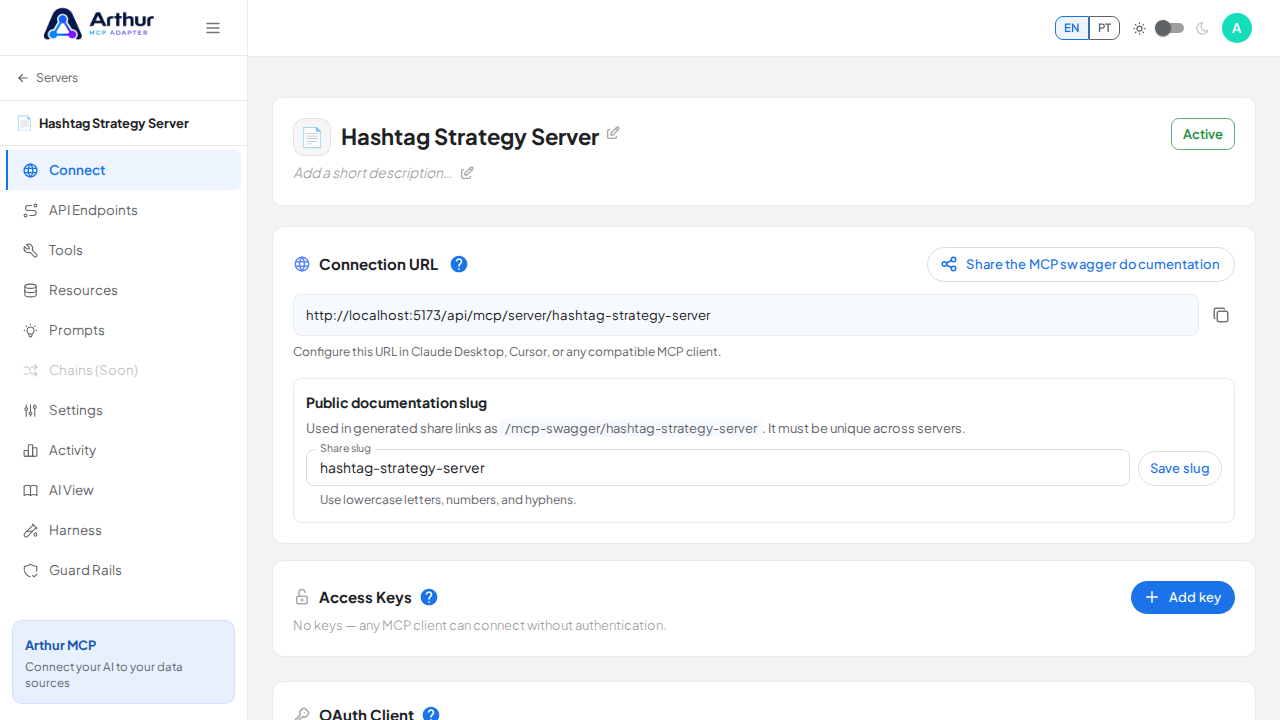 Create the blank MCP server