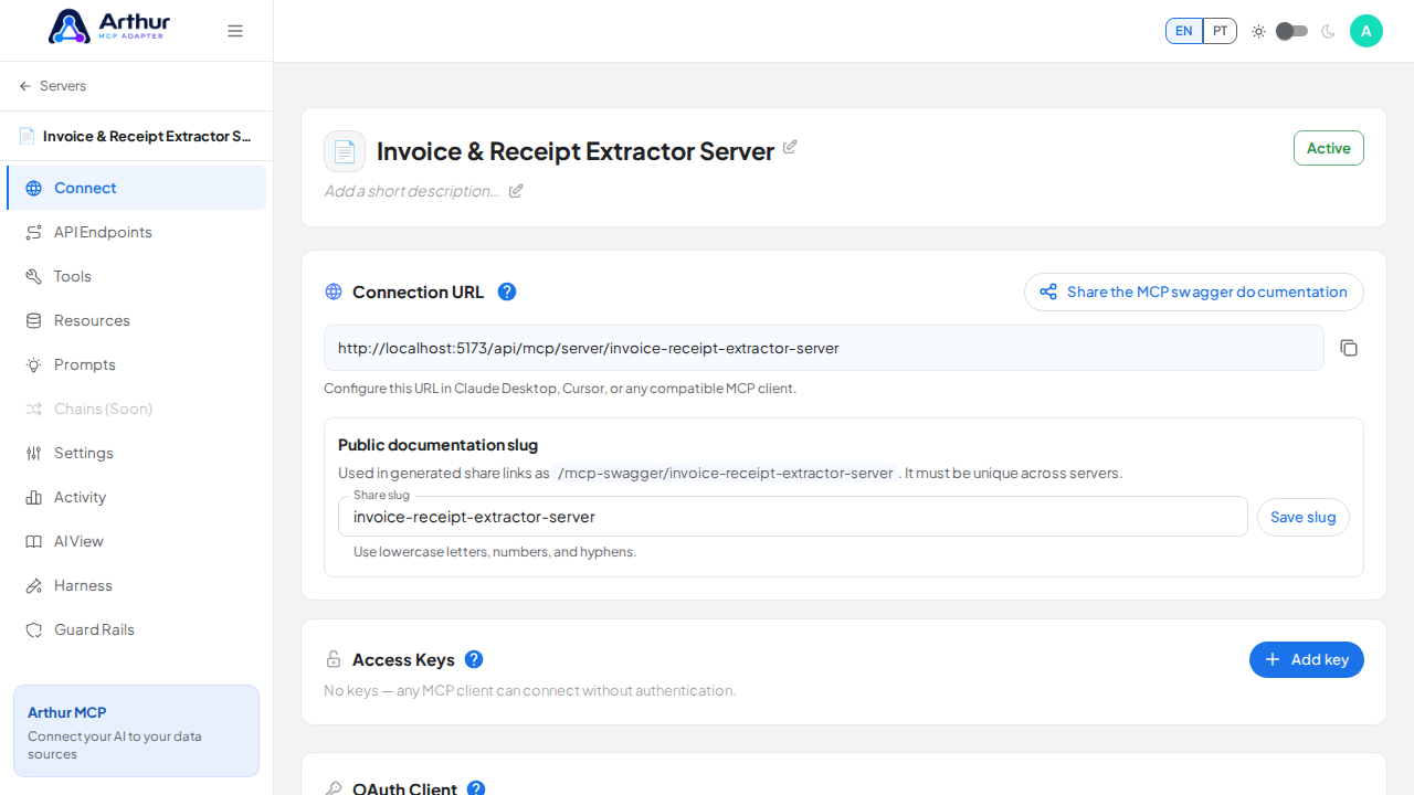 Create the blank MCP server