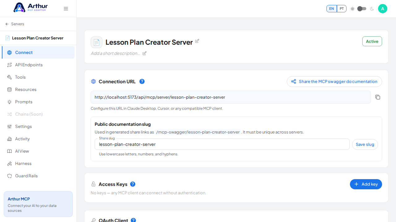 Create the blank MCP server