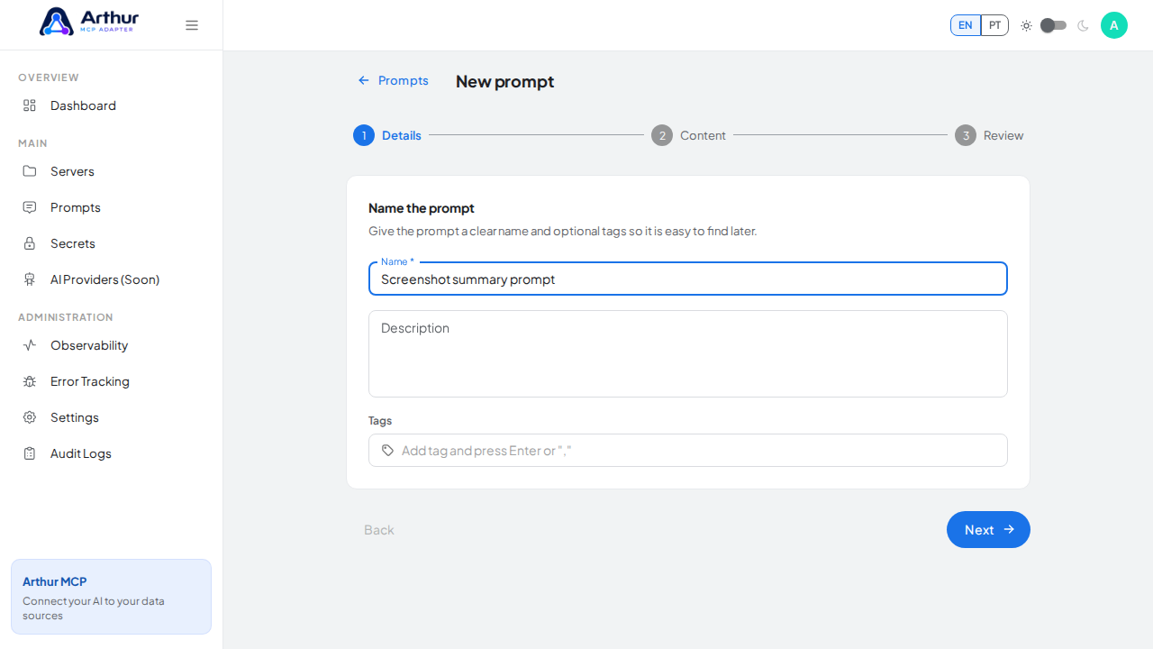 Give the reusable prompt a clear name