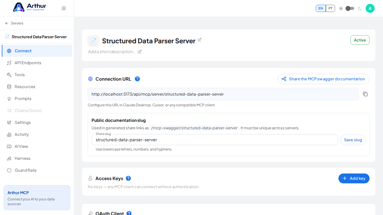 Create the blank MCP server