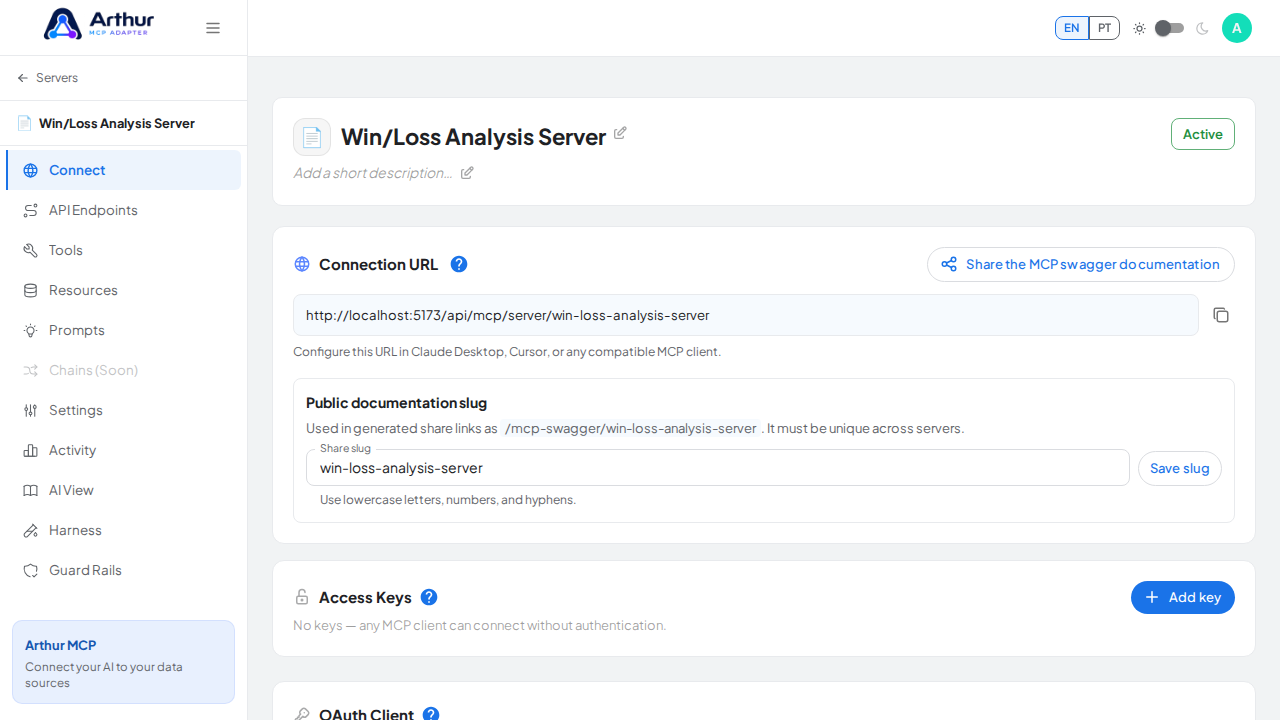 Create the blank MCP server