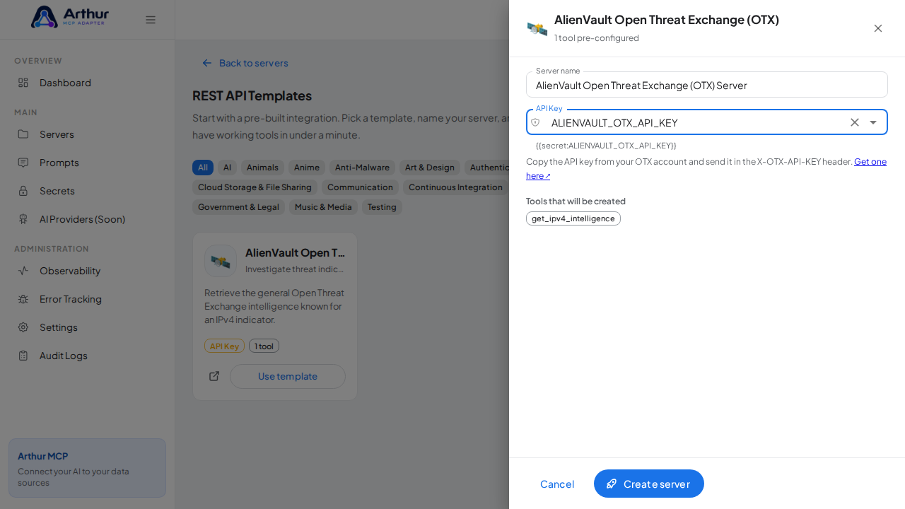 Select the stored credential