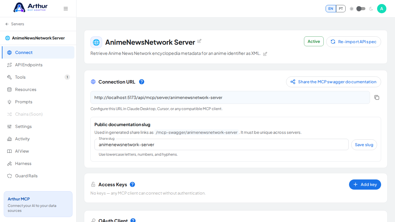 Create the AnimeNewsNetwork server with its preconfigured tools