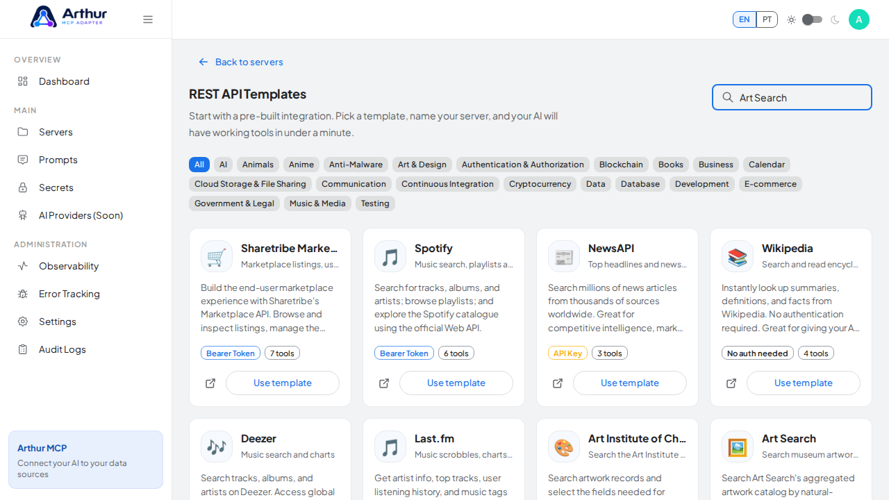 Search the gallery for the Art Search integration