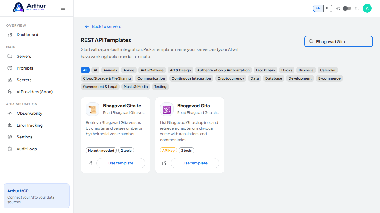 Search the gallery for the Bhagavad Gita integration