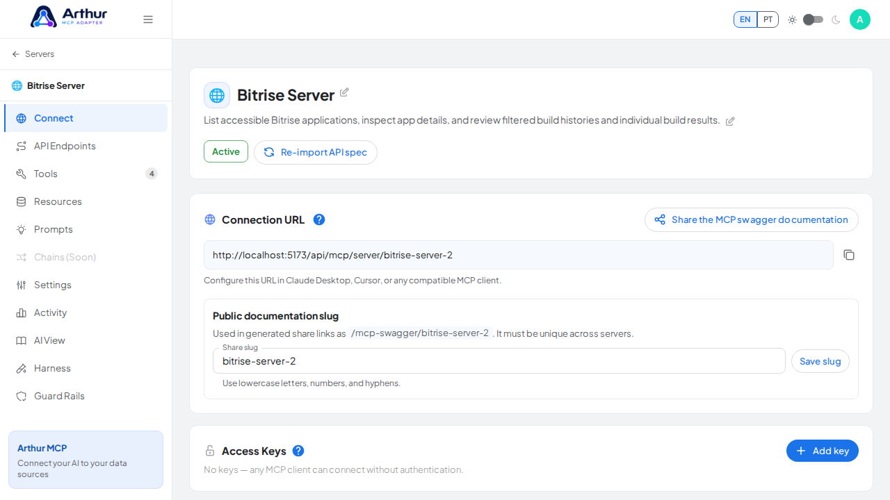 Create the Bitrise server with its preconfigured tools