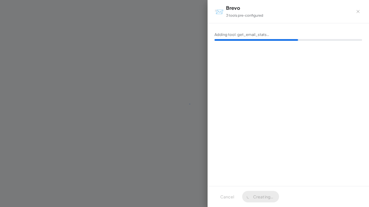 Create the Brevo server with its preconfigured tools