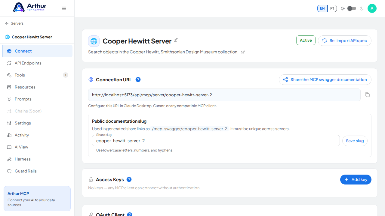 Create the Cooper Hewitt server with its preconfigured tools