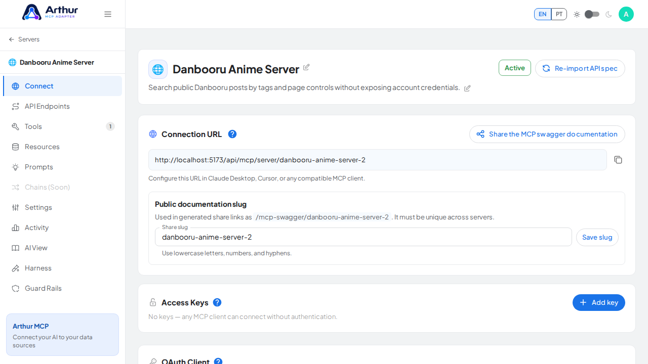 Create the Danbooru Anime server with its preconfigured tools