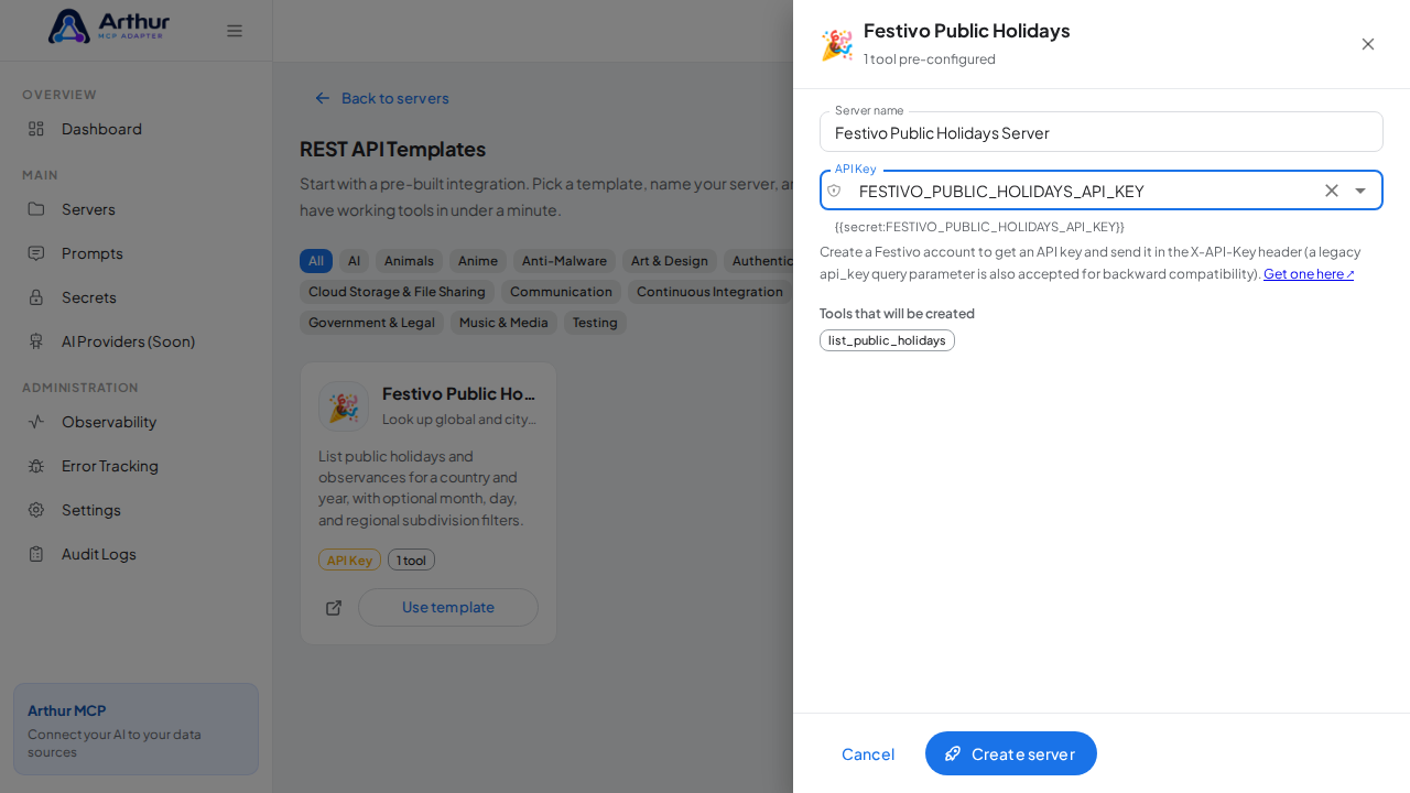Select the stored credential