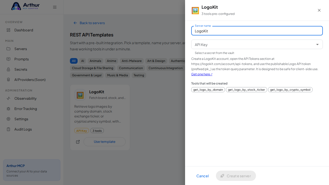 Open the LogoKit template with its preconfigured tools
