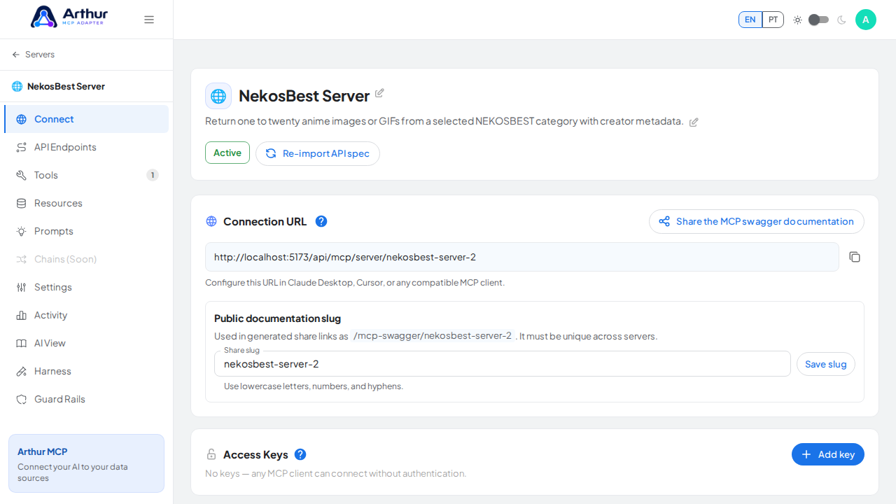 Create the NekosBest server with its preconfigured tools