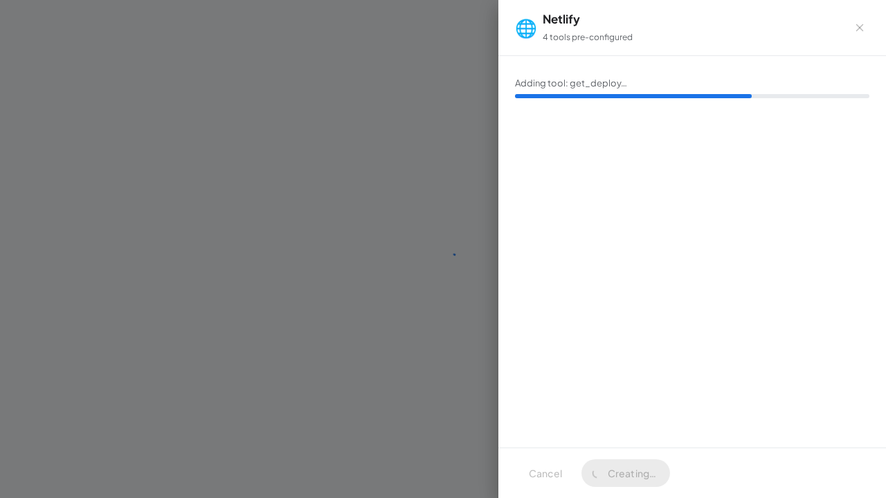 Create the Netlify server with its preconfigured tools