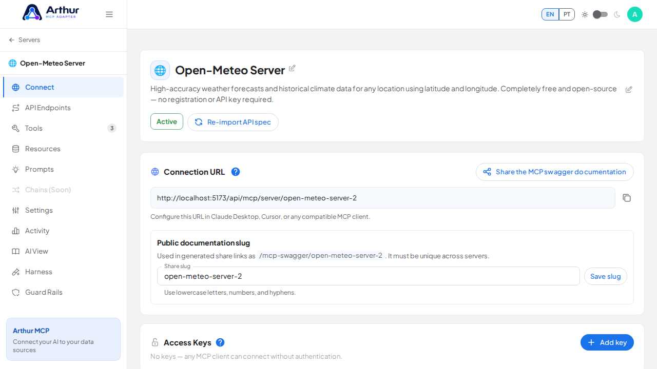 Create the Open-Meteo server with its preconfigured tools