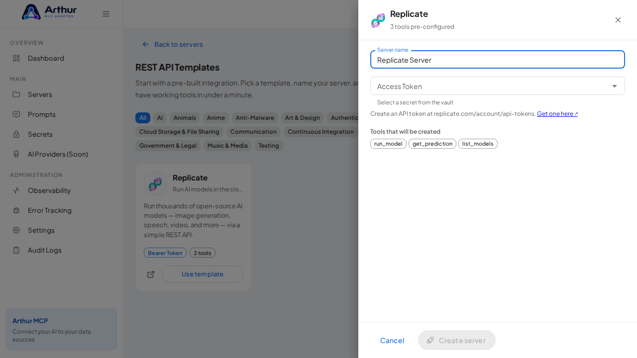 Name the server after the integration it provides