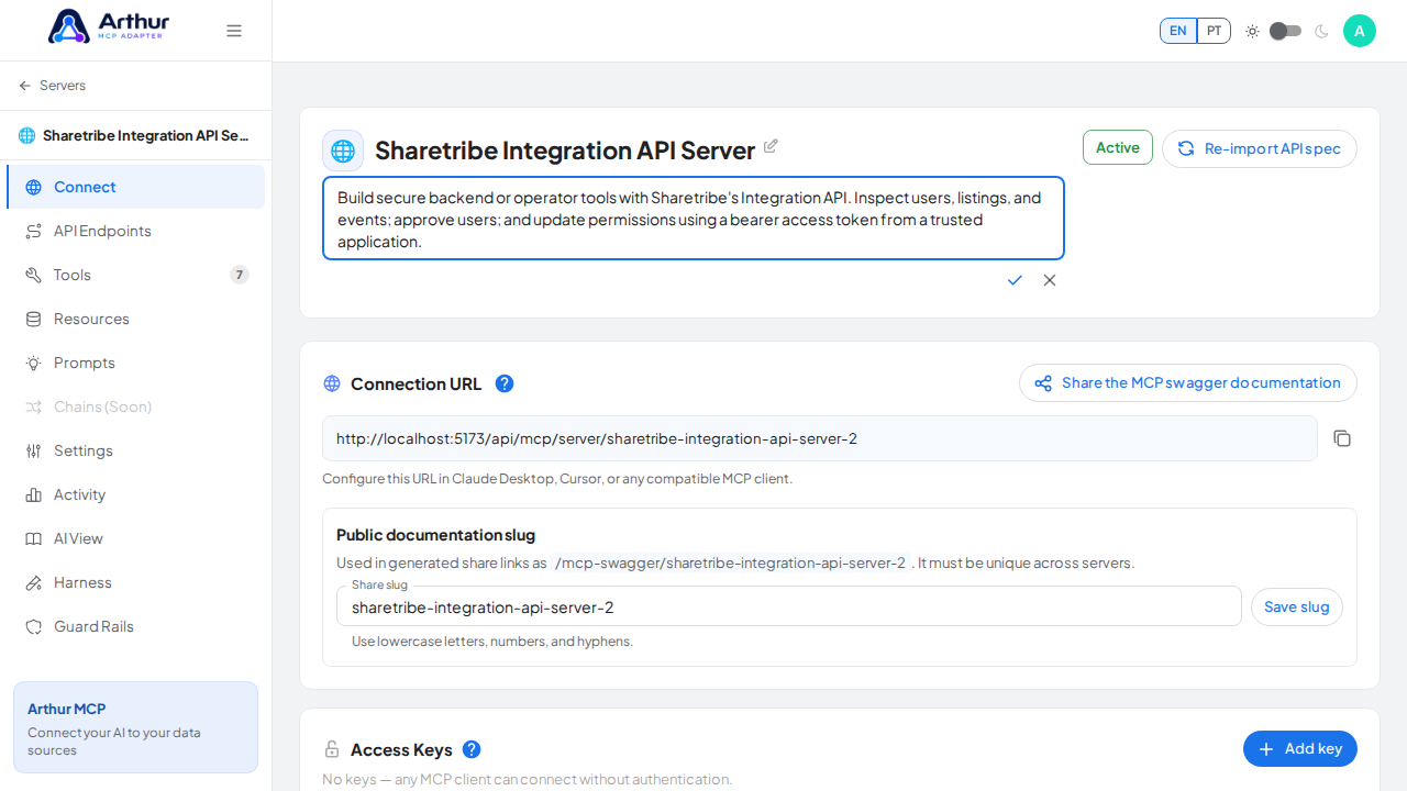 Review the tools generated from the Sharetribe Integration API template