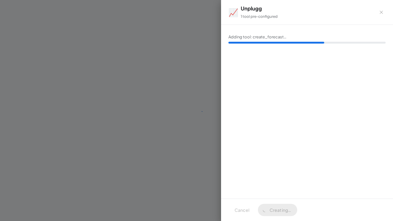 Create the Unplugg server with its preconfigured tools