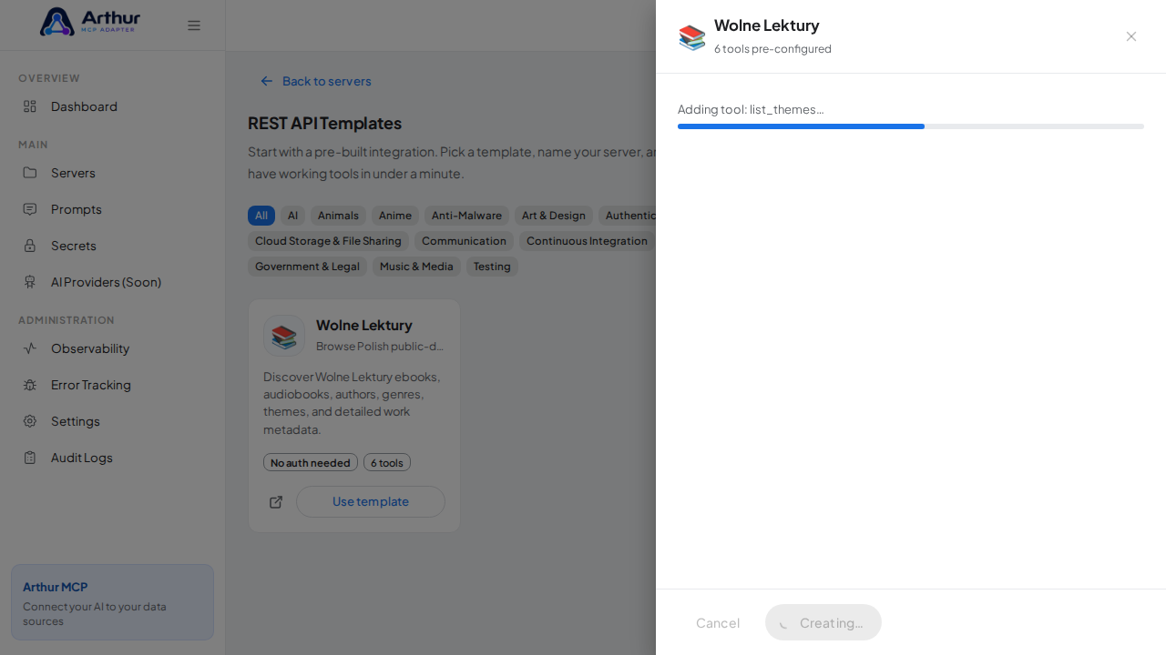 Create the Wolne Lektury server with its preconfigured tools