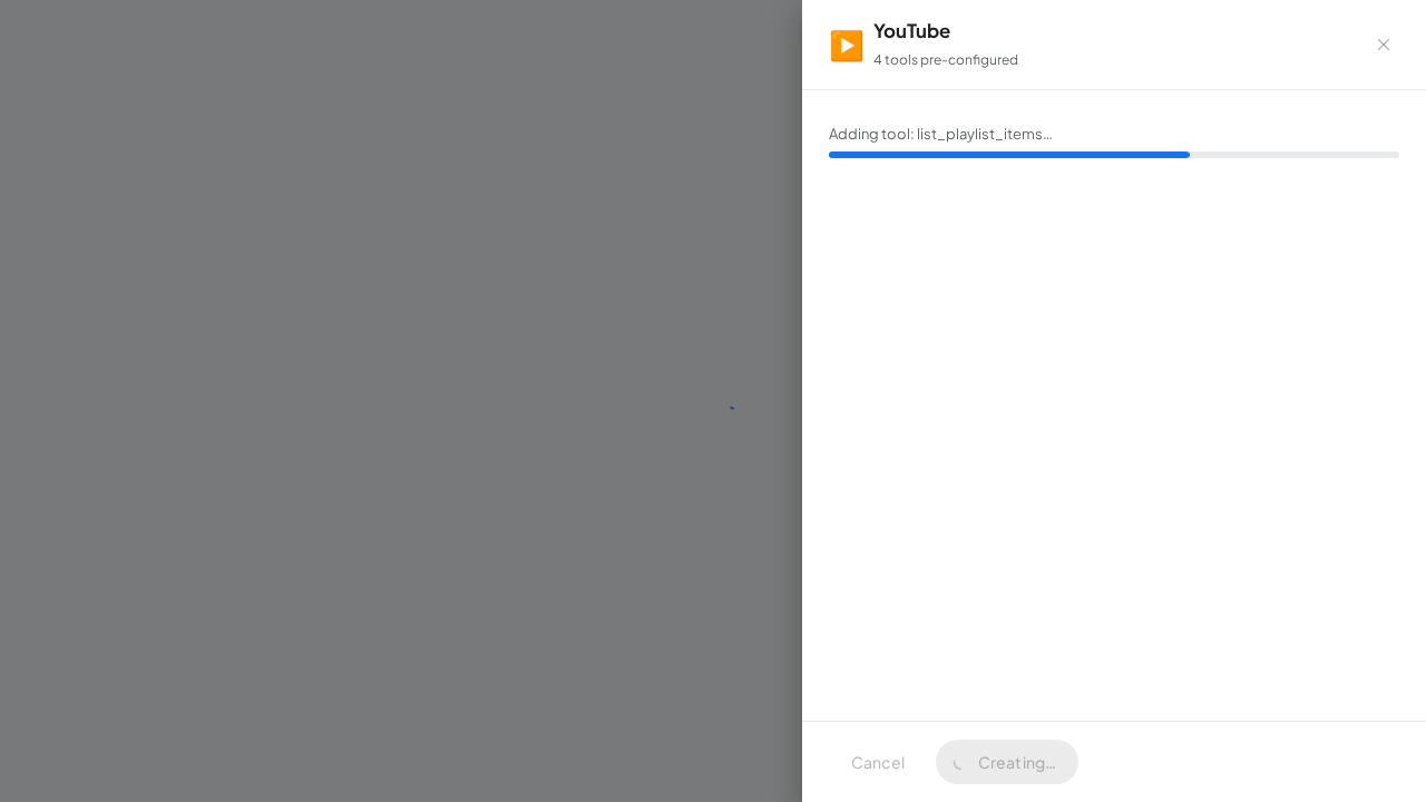 Create the YouTube server with its preconfigured tools