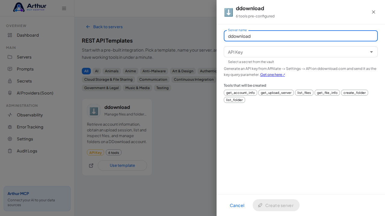 Open the ddownload template with its preconfigured tools