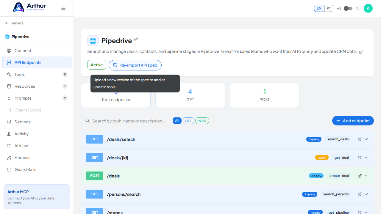 Bring the Re-import API spec panel into the screenshot viewport