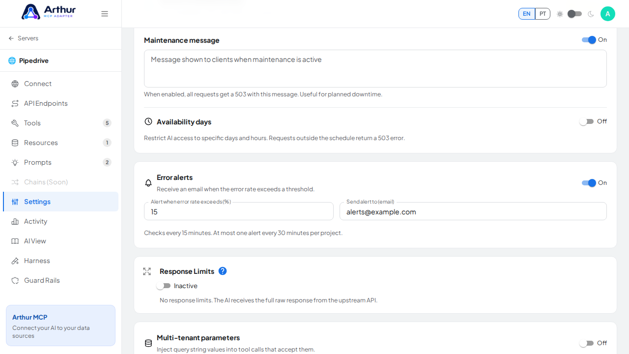 Bring the Error alerts area into the viewport for a focused, semantic screenshot