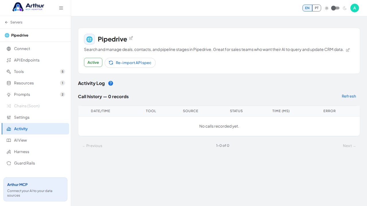 Open the Activity tab to show the product area discussed by this wiki page