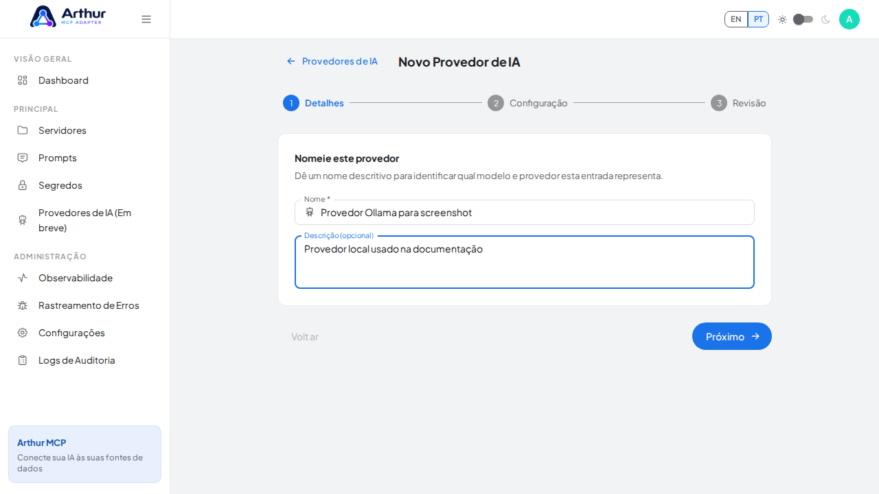 Descreva quais automações devem usar o provedor