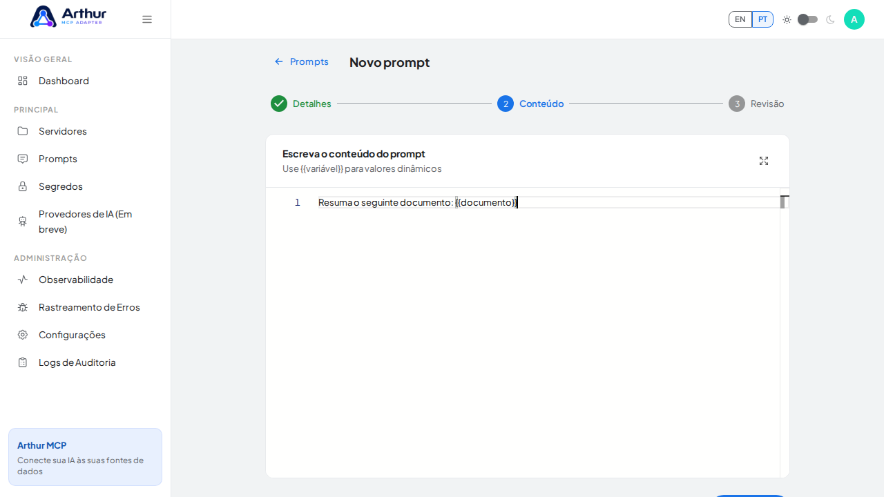 Escreva o conteúdo com uma variável dinâmica de documento