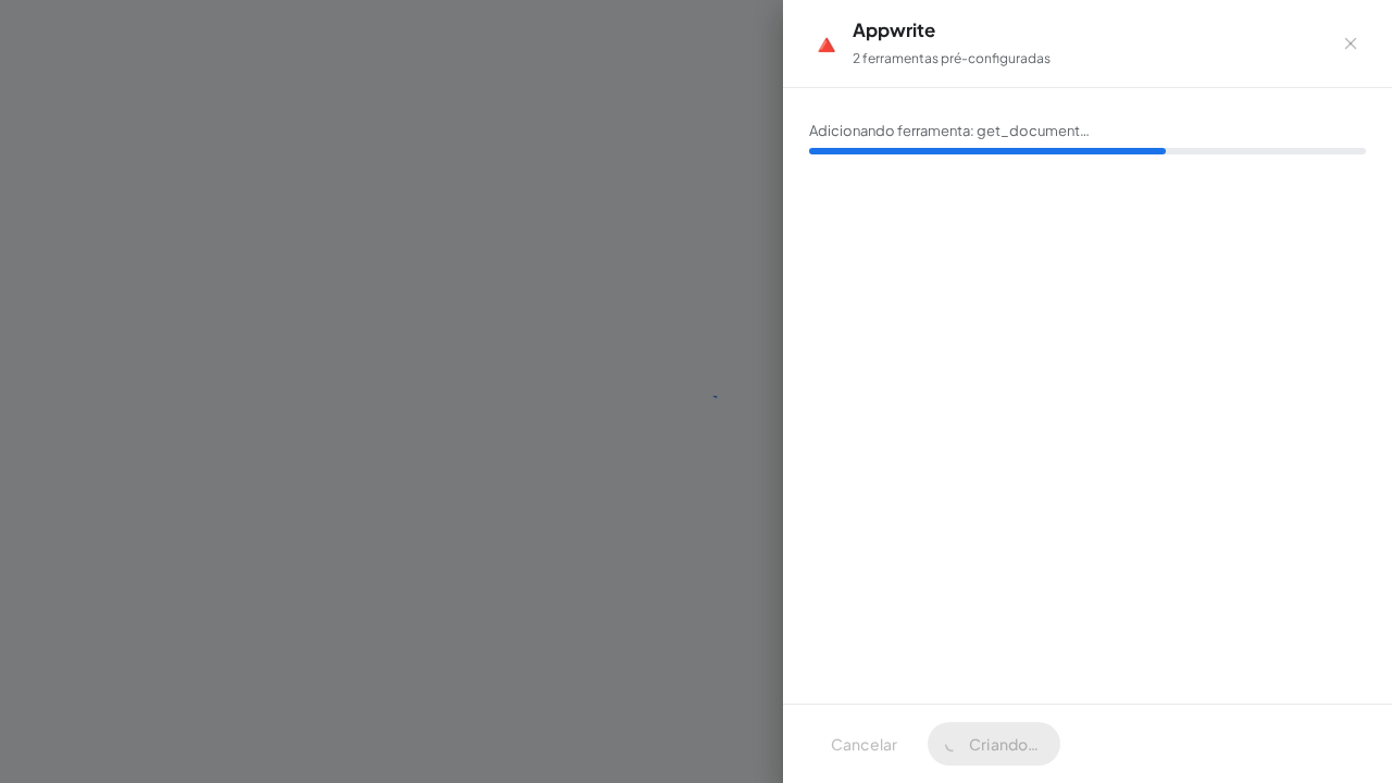 Crie o servidor Appwrite com as ferramentas pré-configuradas
