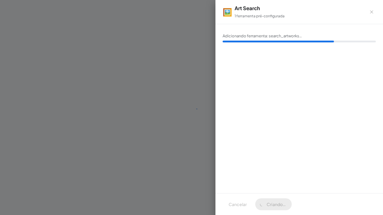 Crie o servidor Art Search com as ferramentas pré-configuradas