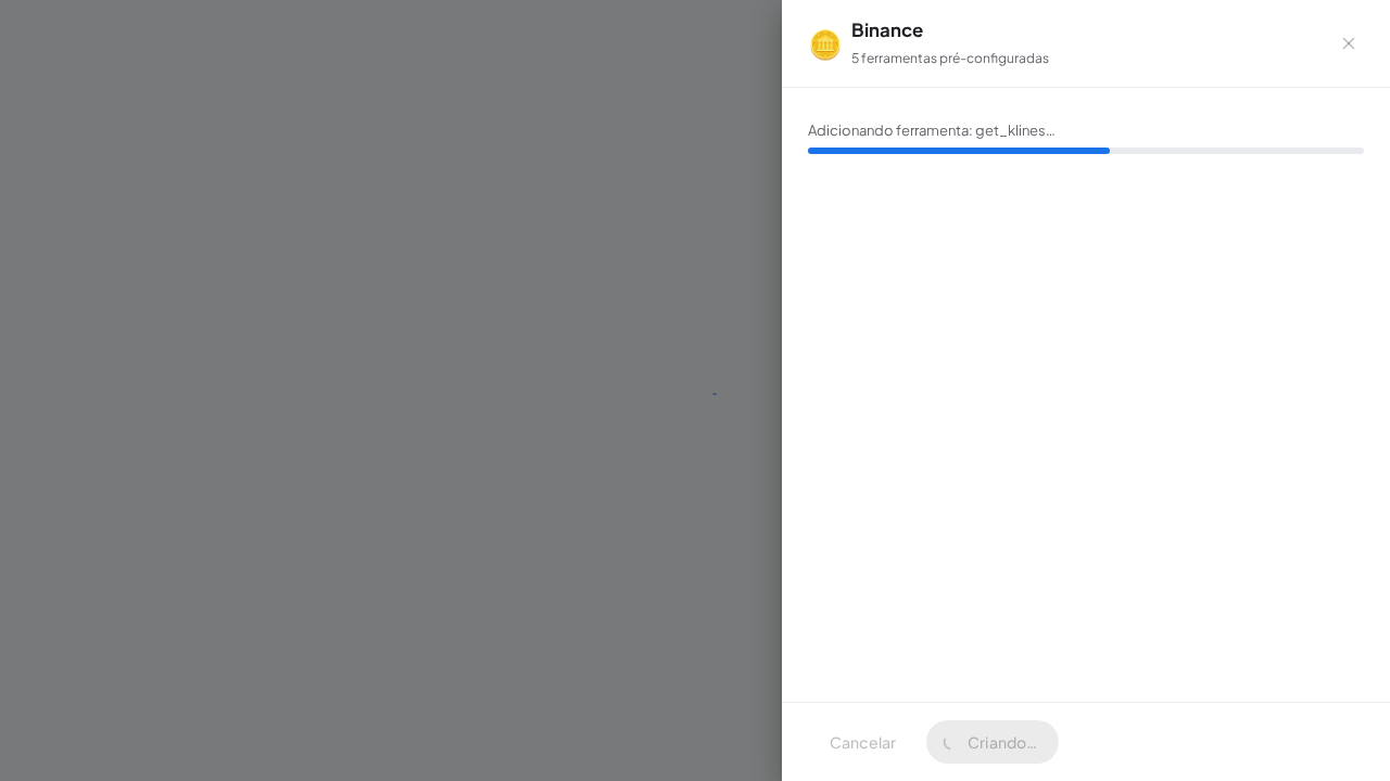Crie o servidor Binance com as ferramentas pré-configuradas