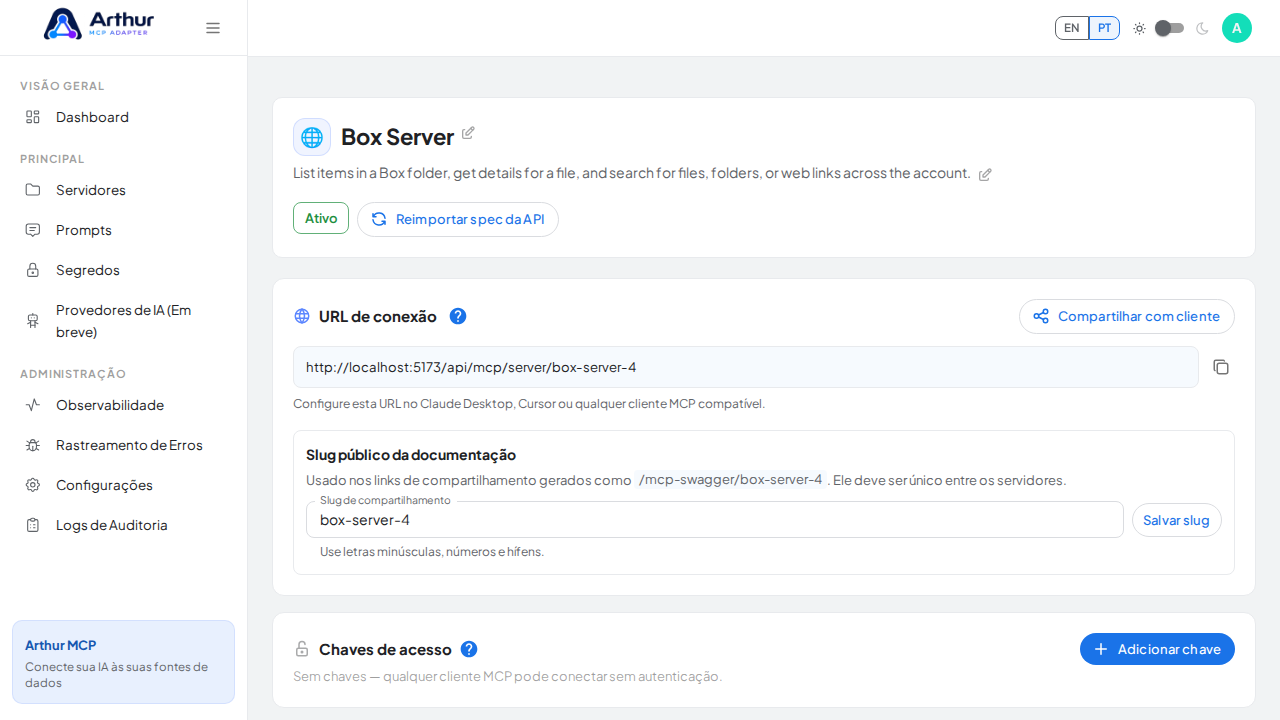 Crie o servidor Box com as ferramentas pré-configuradas