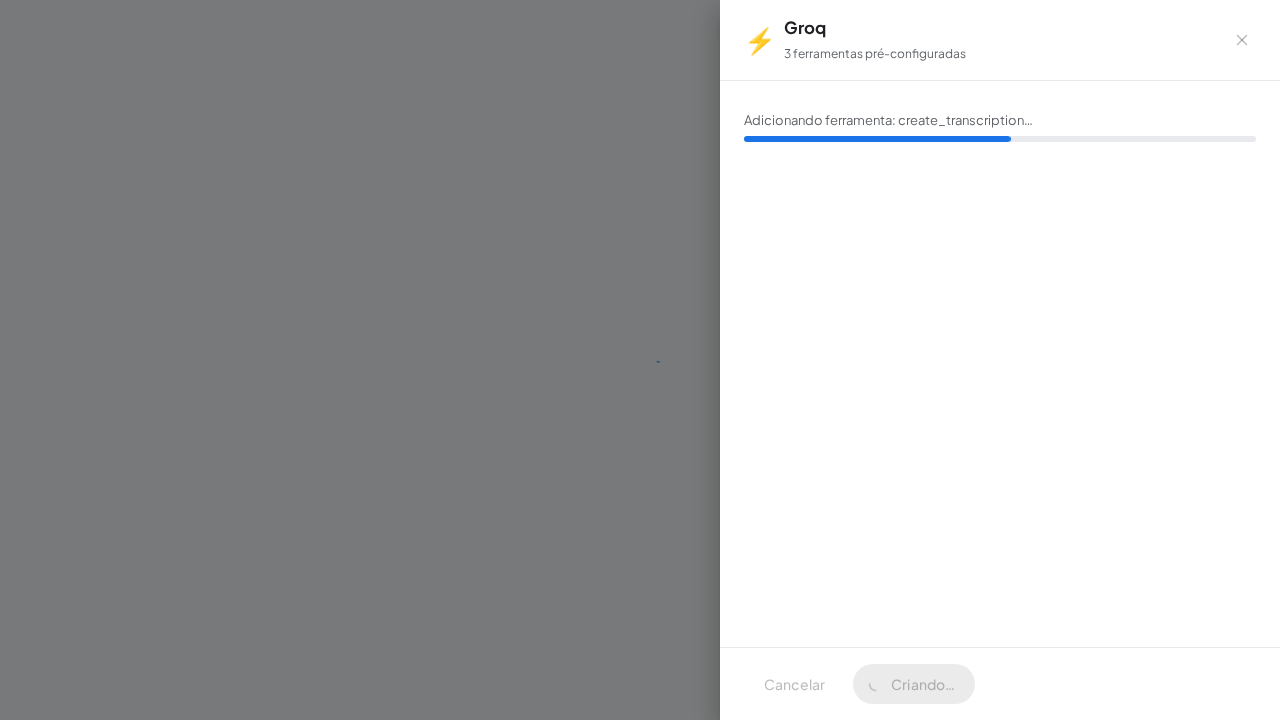 Crie o servidor Groq com as ferramentas pré-configuradas
