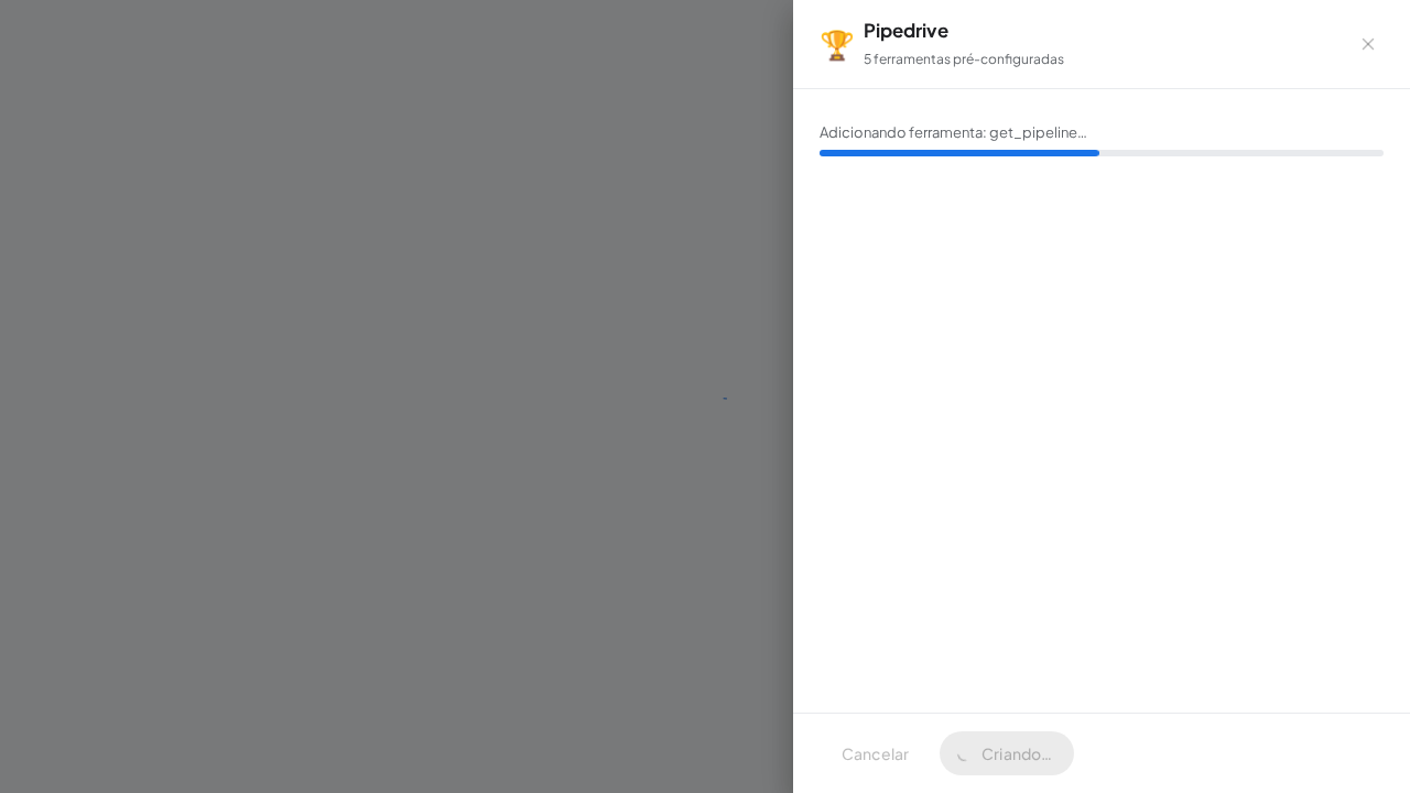 Crie o servidor Pipedrive com as ferramentas pré-configuradas
