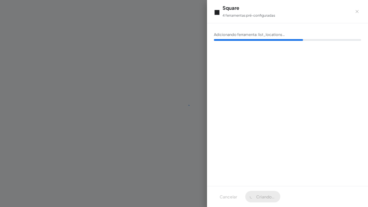 Crie o servidor Square com as ferramentas pré-configuradas