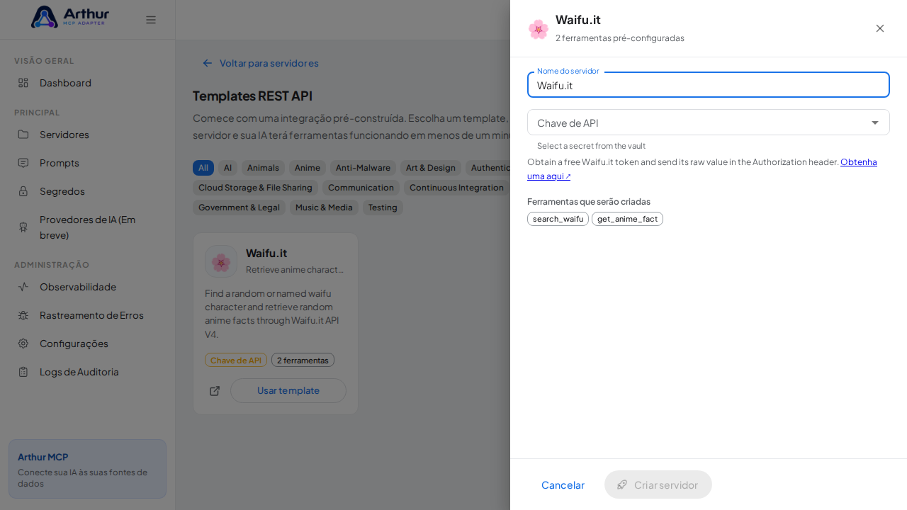 Abra o template Waifu.it com suas ferramentas pré-configuradas