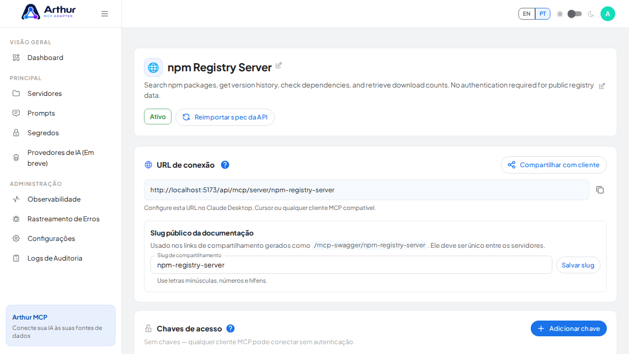 Crie o servidor npm Registry com as ferramentas pré-configuradas