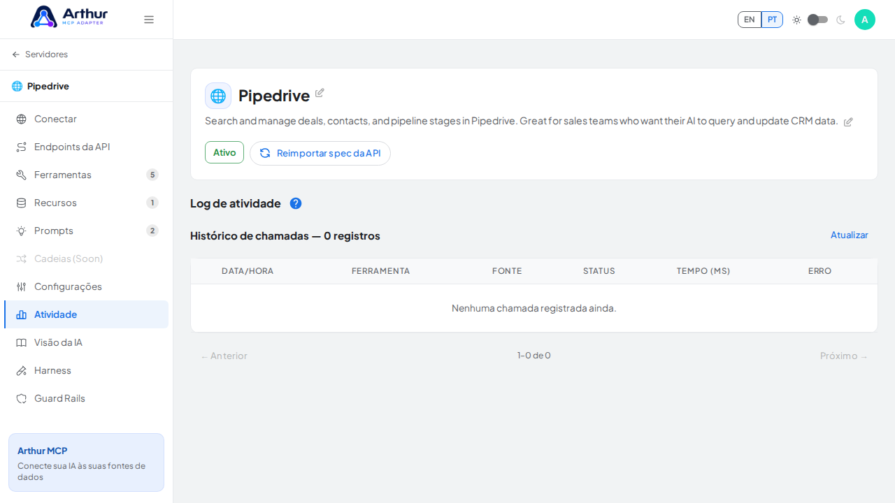 Traga a área Log de atividade para o viewport e produza um screenshot semântico e focado