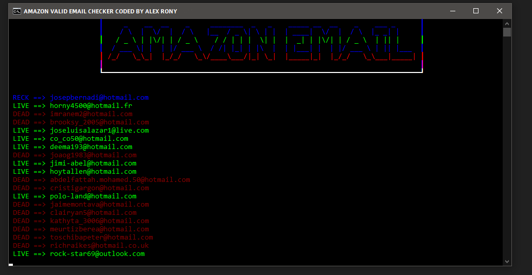 Amazon Valid Email Checker