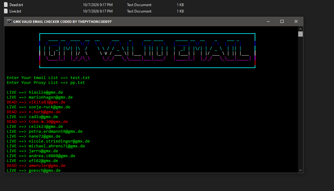 Gmx Valid Email Checker