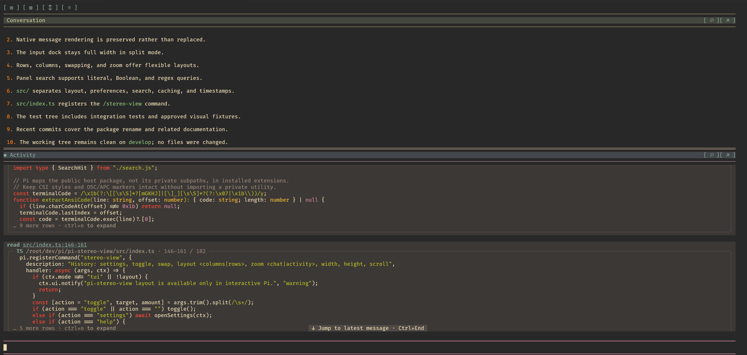 Rows layout