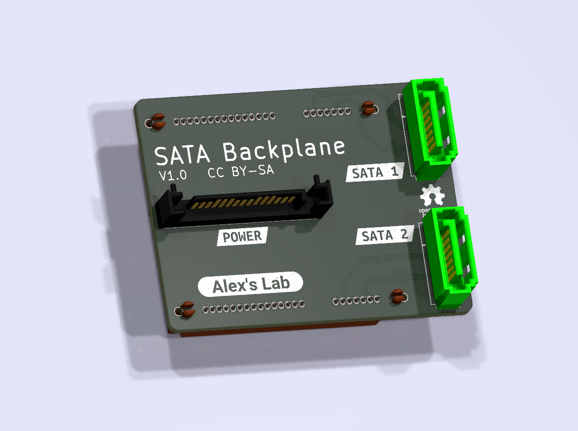 Sata backplane, from the project README