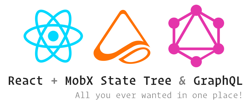 React + MobX State Tree & GraphQL Logo