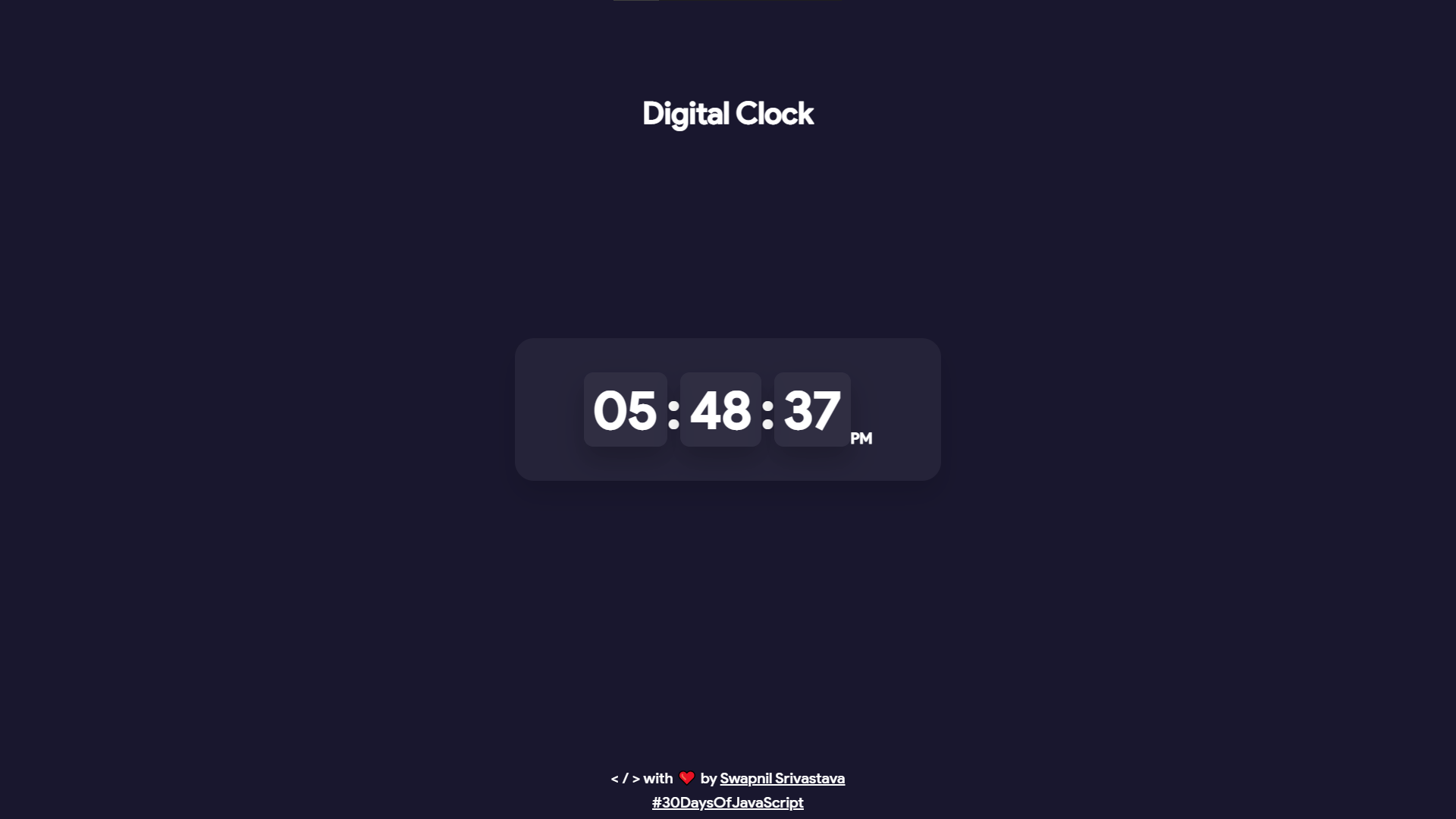 Digital Clock