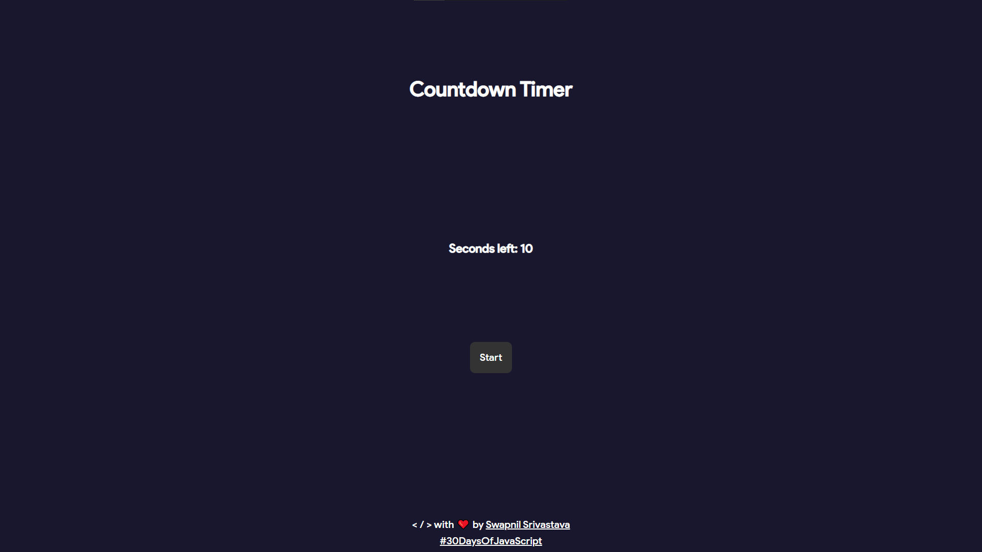 Countdown Timer