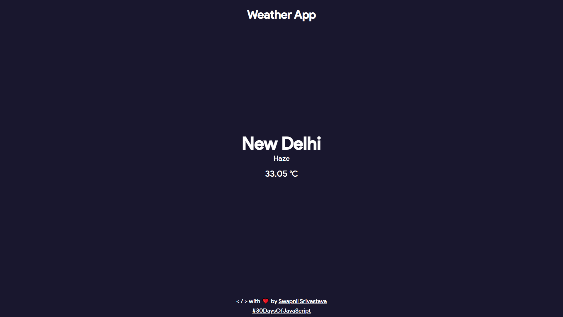 Weather App